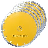 【5枚セット】ダイヤモンドカッター 180mm セグメント 乾式 コンクリート ブロック タイル レンガ 切断用 刃 ダイヤモンド カッター 替刃 替え刃 DC180