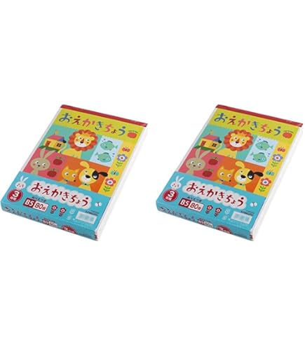 Amazon.co.jp: キョクトウ おえかき帳 B5 3冊束 ぬりえ付 Y46103