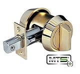 mul-t-lock mt5 + Hercular Single円柱デッドボルトW / Thumb Turn – 明るい真鍮