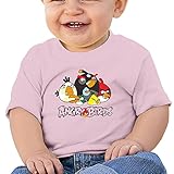 JIMI 赤ちゃん ボーイ＆ガール 面白い アングリーバード ファニー モバイル ゲーム 半袖 Tシャツ ソフト 普段着 6 M