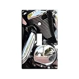 モーターサイクルクロームライトスイッチプレートカバー