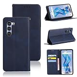 適用 ZTE Nubia S 5G ケース 手帳型 Nubia s 5G A403ZT 用 手帳型ケース a403zt スマホケース カバー 手帳型 PUレザー カード収納 財布型 耐衝撃 ケース マグネット スタンド機能付き 5色(ZTE Nubia S 5G A403ZT 用 ケース手帳型) (深い青)