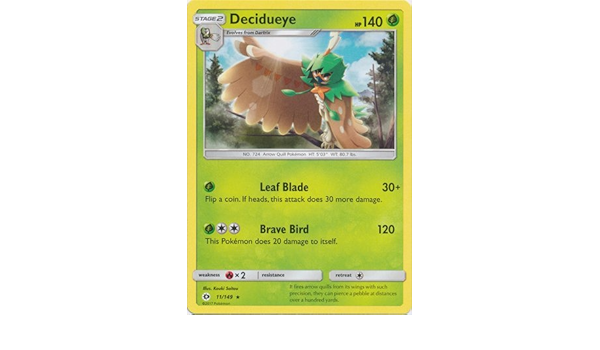 Amazon Co Jp ポケモンカードゲーム 英語版 ジュナイパー Pokemon Decidueye 11 149 Sun Moon ホビー 通販