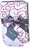 Caden Lane Luxe Collection Swirl Hooded Towel Set, Dark Pink, Infant by Caden Lane [並行輸入品]