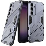 Galaxy S23 FE ケース 薄型 キックスタンド カメラ保護 指紋防止 滑り止め s23fe軽量カバー (グレー, Galaxy S23 FE)