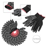 Beautyladys 作業用手袋 グローブ 静電気対策用手袋 滑り止め付き 耐磨耗 通気性抜群　12ペア