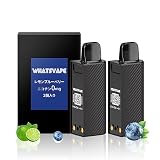WHATSVAPE 電子タバコ 交換ポッド 2個入り PODBOX型 カートリッジ VAPE べイプ互換カートリッジ ニコチン タールなし 爆煙 禁煙 減煙サポート 液漏れ防止 繰り返し使用可 詰め替え用 8ML PODBOX本体含まれない（レモンブルーベリー）