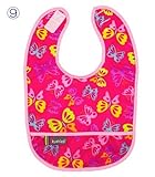 クーシーズ/Kushies ウォータープルーフ タフタ ビブ お食事ビブ スタイ エプロン [Kushiesbib] (９.バタフライ)