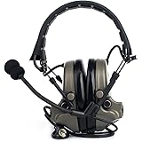 WADSN C2 タクティカルヘッドセット ノイズ除去、音ピックアップ機能 サバゲーの用ヘッドセット装備 (FG)