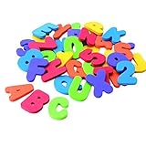 Rorychen 36PCS Baby Kids Educational Bathroom Toy Alphabet Toys Non-toxic EVA Letters & Numbers [並行輸