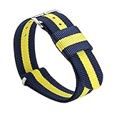 Gemony NATO Strap幅20 mm高級ナイロン編み取り替えDW ペーパーバック版 (20mm, SWB-112D)