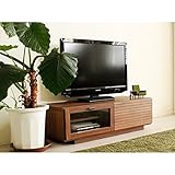 日本製 北欧風 幅100cm ロータイプテレビボード ブラウン