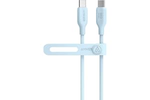 Anker 543 エコフレンドリー USB-C & USB-C ケーブル 植物由来素材 240W 急速充電 iPhone 17 / 16 / 15 MacBook Pro iPad Pro iPad Air 5 Galaxy S25各種対応 (0.9m ブルー)