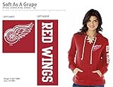 NHL Detroit Red Wingsレディーススウェットシャツ、レッド、ミディアム