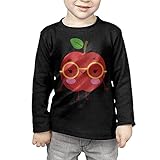 かわいい漫画のアップルの笑顔 子供服 春秋 長袖 Tシャツ トレーナー 丸い襟 キッズ 男の子 女の子 ベビー おしゃれ カジュアル ファッション 可愛い