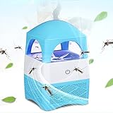 Carejoy　電撃殺虫器 USB LED光触媒電子蚊キラーランプ忌避灯安全かつ静かな罠にハイテクLED光源 電撃殺虫灯 ブルーライト吸引式 虫除け 電気 ショック 殺虫機 蚊対策