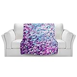 ブランケットウルトラソフトFuzzy 4サイズ！DIANOCHEデザインからby Julia Di Sano Frosted羽IホームDecor Unique Designer芸術的スタイリッシュな寝