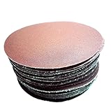 ルルハウス 選べる ディスク サンダー 用 円形 サンド ペーパー 直径 15cm 装着簡単 マジック 式 穴なし 50枚 セット(#320)