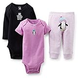 Carter's （カーターズ）ボディースーツ & パンツ 3点セット：3-Piece Bodysuit & Pant Set 18M ( 78-83cm) 正規タグ保証