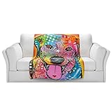ブランケットウルトラソフトFuzzy 4サイズ！DIANOCHEデザインからby Dean Russo Loving Joy Labrador Retriever Dog Home Decor Uni