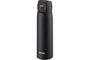 【パッキン一体型・食洗機対応】 タイガー魔法瓶(TIGER) 水筒 500ml ワンプッシュ ステンレスボトル 保冷 保温 軽量 飲みやすい設計 洗いやすい ブラック MKR-W50NK