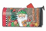 Jolly SantaクリスマスLargeメールボックスカバーHoliday Oversized MailWraps