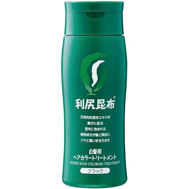 Amazon | 利尻昆布ヘアカラートリートメント白髪染め200g(ブラック