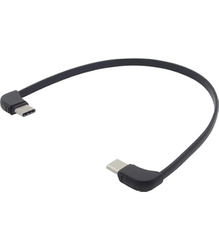 Amazon.co.jp: USB Type-Cホストケーブル C - C 両端L型 10cm U20CC