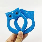 Mamimami Home 歯がため シリコーン製 歯がため ふくろう 10.3x8.2cm 可愛い キュート 新生児 出産祝い 内祝い ギフト 女の子 男の子 看護ジュエリー 手作りペンダント 1個