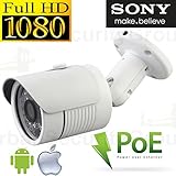 USG 2MP 1080P IP Bullet Security Camera: 1/2.5" SONY HD Sensor + HI3516C, 3.6mm Wide Angle Lens, PoE