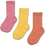 キッズ・ルーズソックス3足組・日本製 15-18cm ピンク、イエロー、オレンジ