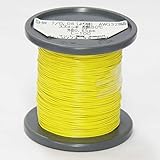 サンコー電商 SHW　耐熱ビニル絶縁電線 黄色 100m AWG32 (相当) SHW 7/0.08