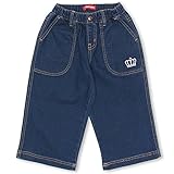 ベビードール ストレッチデニムワンドパンツ 子供服 100cm ソフトブルー