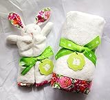 Vera Bradley Baby Lilli Bell Gift Bundle of Two Items: Lovey Bunny and Plush Blanket by Vera Bradley