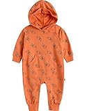 [Vaenait Baby]100%綿ベビー服ロンパースつなぎ肌着カバーオールフード付きLion King L