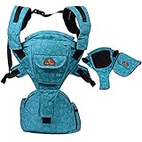 lanova 抱っこひも 新生児 ベビーキャリア 3歳まで使える 防寒 多機能 スカイブルー