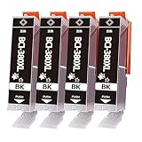 キャノン用 BCI-380BK BCI-380XLBK 互換インクカートリッジ 大容量/ブラック /4本セット/残量表示/個包装 対応機種:TS8130 TS8230 TS8330 TS8430 TS6130 TS6230 TS6330 TS7330 TS7430 TR7530 TR9530 TR8530 TR8630 TR703