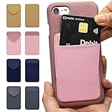 Breeze スマホ用カードケース 貼り付け スマホポケット カードポケット カード収納 背面ポケット カード入れ ICカードケース 背面収納 軽量 スリム 韓国 iPhone対応 Galaxy対応 Xperia対応 スマホ最新機種対応 PINK