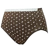 ネトゥル ベア天竺小花柄産後サポートショーツ L ブラウン 1862