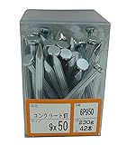WAKAI コンクリート釘 9X50 42本入り 230g 6P950