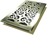 Decor Grates SPH612-NKL Scroll Floor Register, 6-Inch by 12-Inch, Nickel [並行輸入品]