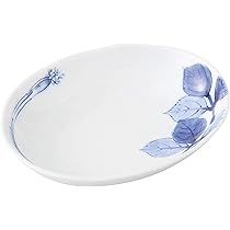 Amazon｜浜陶 波佐見焼 和山窯 楕円取皿 16×13cm みつば 279256
