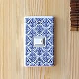 バゼルグレイスイッチプレート 1穴　　　専用ネジ2本付き スイッチカバー コンセントプレート コンセントカバー 陶器製 リフォーム 簡単交換 DIY