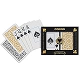 Copag Bridge Size Jumbo Index 1546 Playing Cards (Black Gold Setup) [並行輸入品]