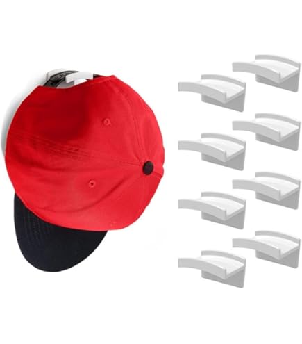 10個 野球帽ホルダー ドーム型の帽子掛け 10個 野球帽ホルダー ドーム型の帽子掛け