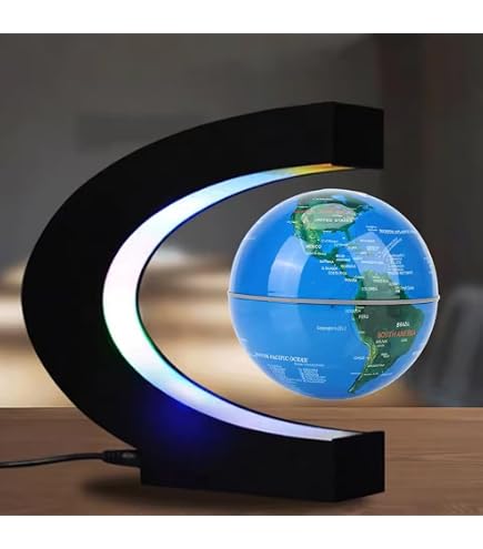 Amazon.co.jp: Pazeku 磁気浮遊＆発光 6インチ地球儀 宙に浮かぶ 自動