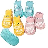 happy-JP ベビー ソックス シューズ 歩き練習 赤ちゃん 靴下 滑り止め キッズ 3足 セット コットン 春 夏 秋 通気 柔らかい 出産 祝い ムール用