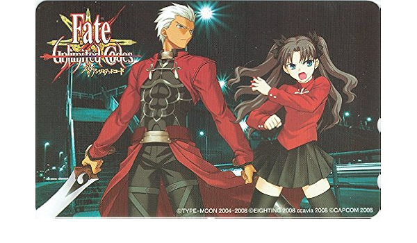Amazon Fate Unlimited Codes フェイト アンリミテッドコード 購入特典 テレカ テレホンカード 遠坂凛 アーチャー アウトレットプラザ 武内崇 Type Moon 店舗特典 ショップ プリカ クオカ Fate Stay Night アニメ 萌えグッズ 通販