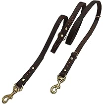 大型犬用カラー&リード Amazon.co.jp: 大型犬用リード リアルレザー ダブルリード P