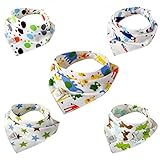 ベビー スタイ ビブ 三角 バンダナ型 柔らかいベビービブ サイズ調整可能 綿100％ (STYLE1)